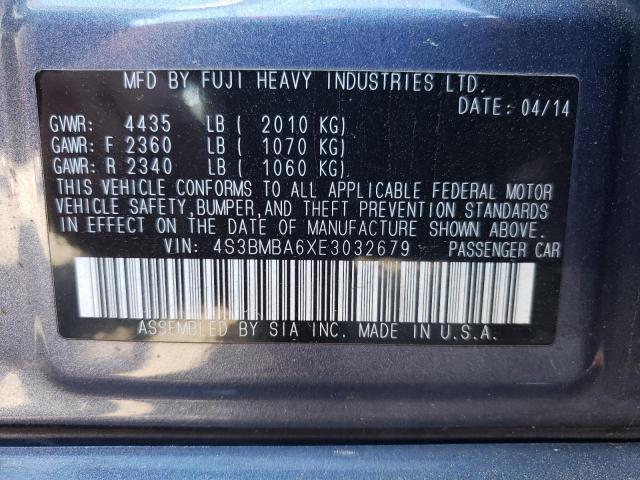 Zdjęcie 10 z aukcji – 2014 SUBARU LEGACY 2.5 z VIN 4S3BMBA6XE3032679