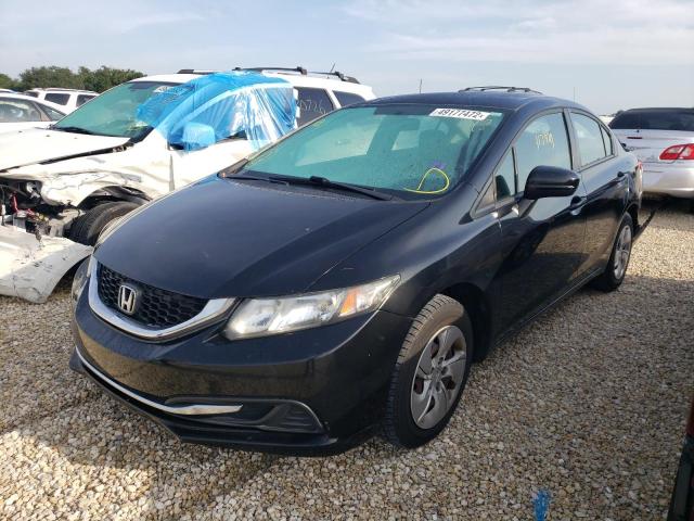 Photo 2 from auction – 2014 HONDA CIVIC LX with VIN 19XFB2F50EE054027