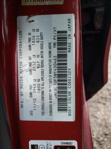 Zdjęcie 10 z aukcji – 2011 MAZDA 3 I z VIN JM1BL1UF5B1430463