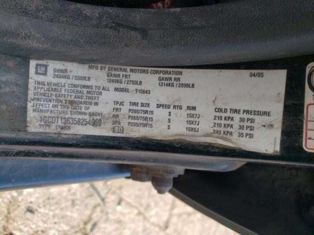 Photo 10 from auction – 2005 CHEVROLET COLORADO with VIN 1GCDT136358254969