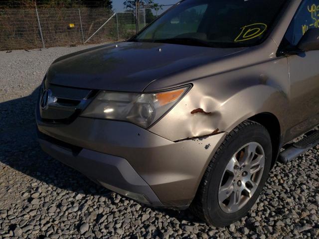 Photo 9 from auction – 2007 ACURA MDX TECHNO with VIN 2HNYD28337H513485