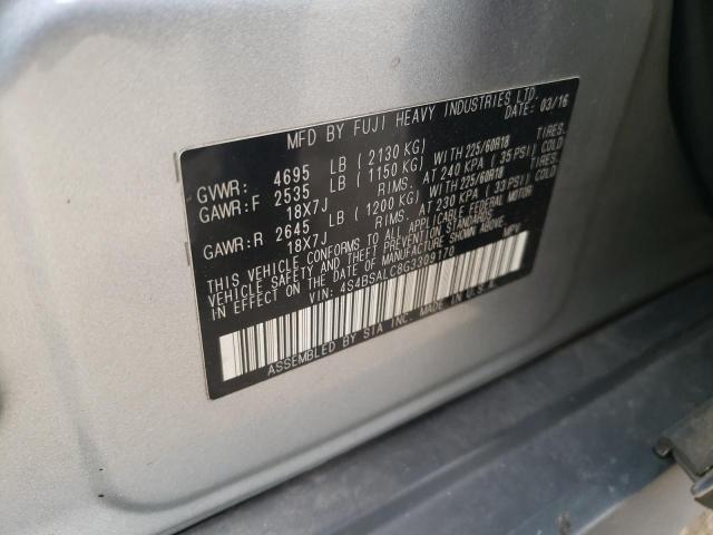 Снимка 10 от търг – 2016 SUBARU OUTBACK 2. с VIN 4S4BSALC8G3309170