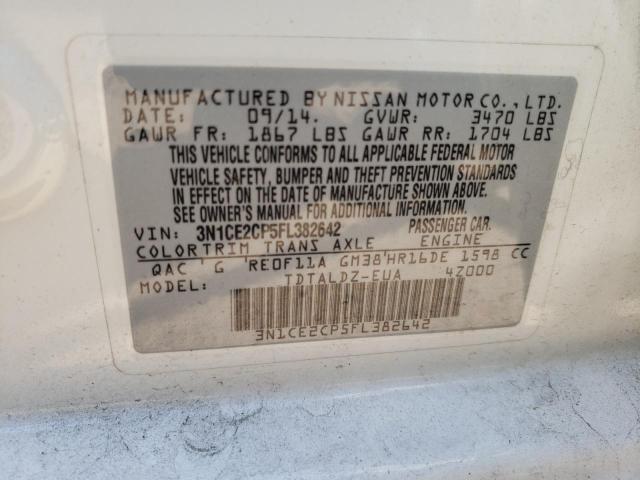 Photo 10 from auction – 2015 NISSAN VERSA NOTE with VIN 3N1CE2CP5FL382642