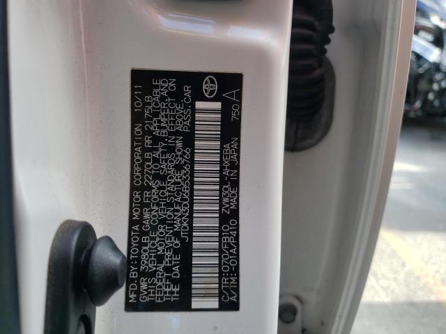 Photo 10 from auction – 2011 TOYOTA PRIUS with VIN JTDKN3DU6B5336766