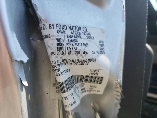 Photo 10 from auction – 2010 FORD F150 with VIN 1FTMF1CW0AFD72331