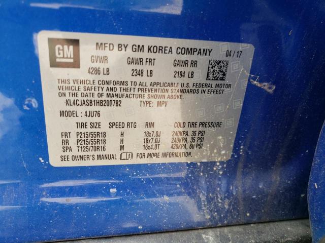 Photo 10 from auction – 2017 BUICK ENCORE PRE with VIN KL4CJASB1HB200782
