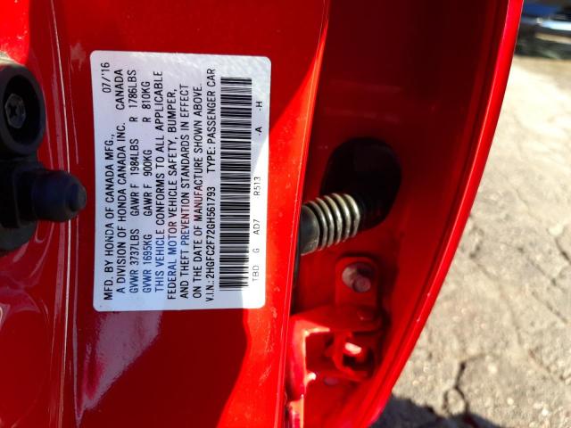 Photo 10 from auction – 2016 HONDA CIVIC EX with VIN 2HGFC2F72GH561793