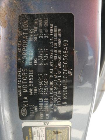 Photo 10 from auction – 2014 KIA SEDONA EX with VIN KNDMH4C76E6568493