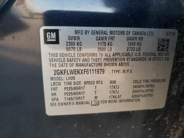 Photo 10 from auction – 2015 GMC TERRAIN SL with VIN 2GKFLWEKXF6111979
