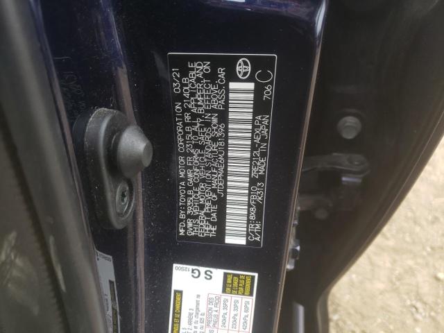 Photo 10 from auction – 2021 TOYOTA COROLLA LE with VIN JTDEPMAE6MJ181396