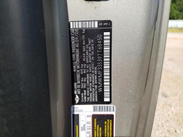 Photo 10 from auction – 2009 MINI COOPER with VIN WMWMF33539TT68450