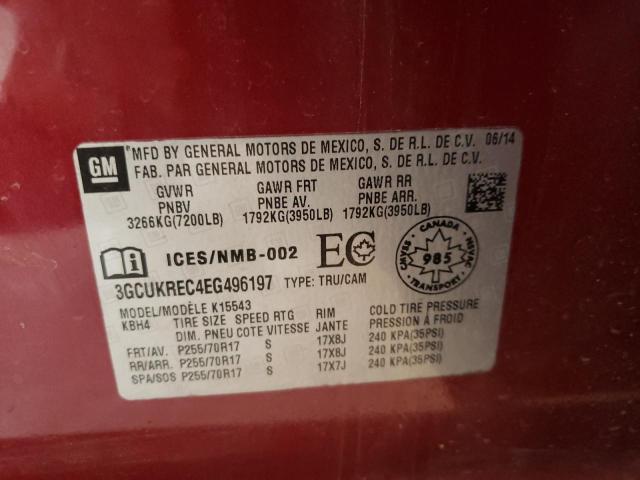 Photo 10 from auction – 2014 CHEVROLET SILVERADO with VIN 3GCUKREC4EG496197