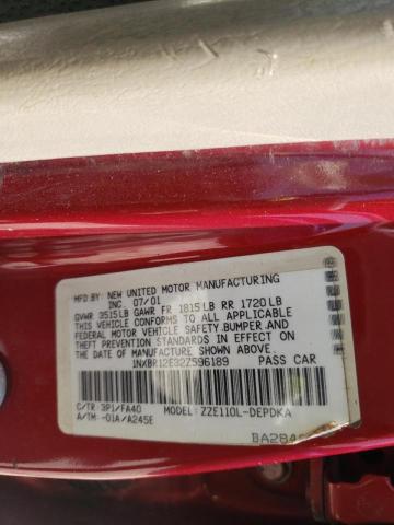 Photo 10 from auction – 2002 TOYOTA COROLLA CE with VIN 1NXBR12E32Z596189