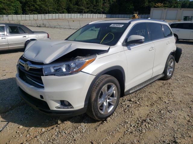 Photo 2 from auction – 2016 TOYOTA HIGHLANDER with VIN 5TDDKRFH4GS256355