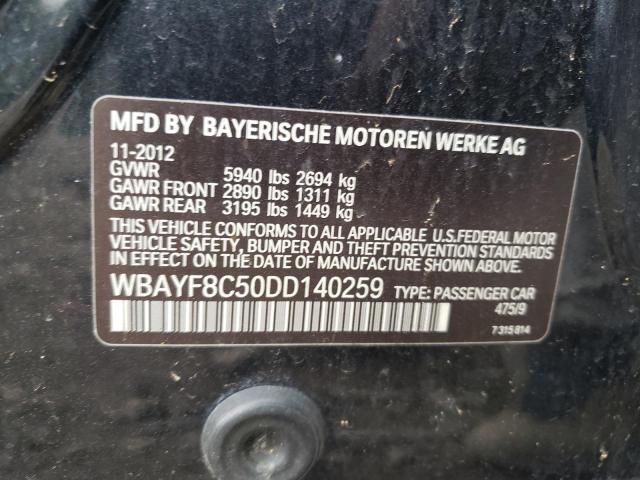Photo 10 from auction – 2013 BMW 750 LXI with VIN WBAYF8C50DD140259