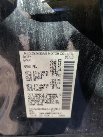 Photo 10 from auction – 2010 NISSAN ARMADA SE with VIN 5N1AA0NC8AN618963