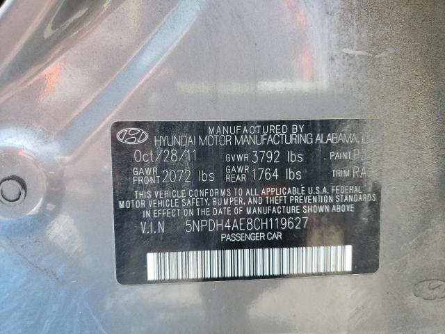Photo 10 from auction – 2012 HYUNDAI ELANTRA GL with VIN 5NPDH4AE8CH119627