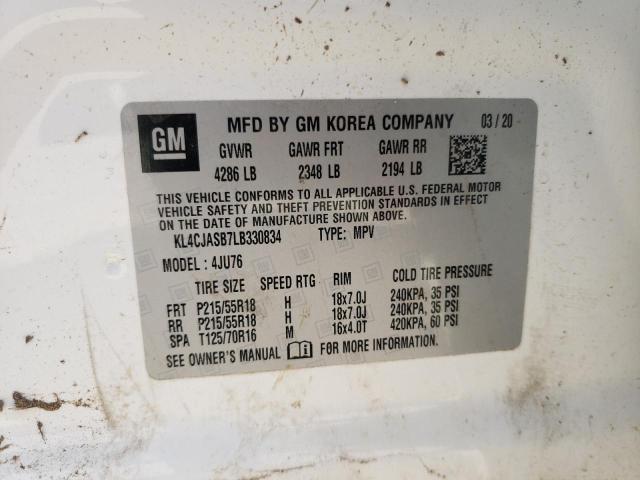 Photo 10 from auction – 2020 BUICK ENCORE with VIN KL4CJASB7LB330834