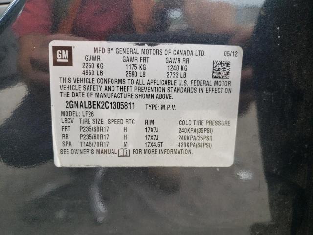 Photo 10 from auction – 2012 CHEVROLET EQUINOX LS with VIN 2GNALBEK2C1305811