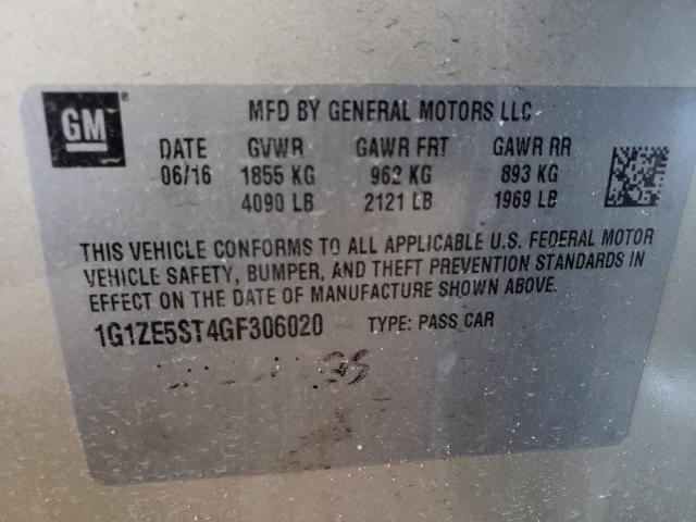 Photo 10 from auction – 2016 CHEVROLET MALIBU LT with VIN 1G1ZE5ST4GF306020
