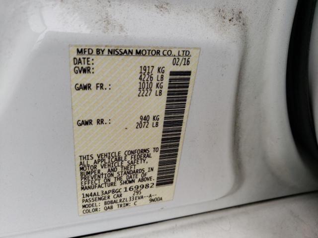 Photo 10 from auction – 2016 NISSAN ALTIMA 2.5 with VIN 1N4AL3AP8GC169982