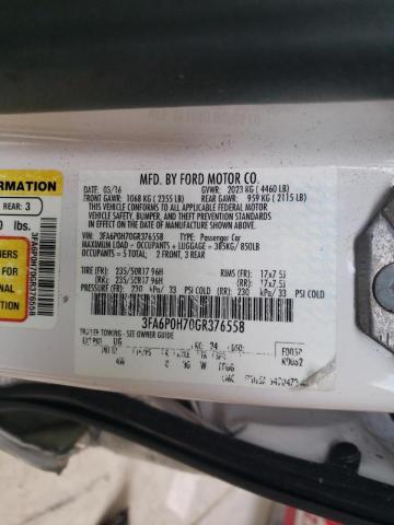 Photo 10 from auction – 2016 FORD FUSION SE with VIN 3FA6P0H70GR376558