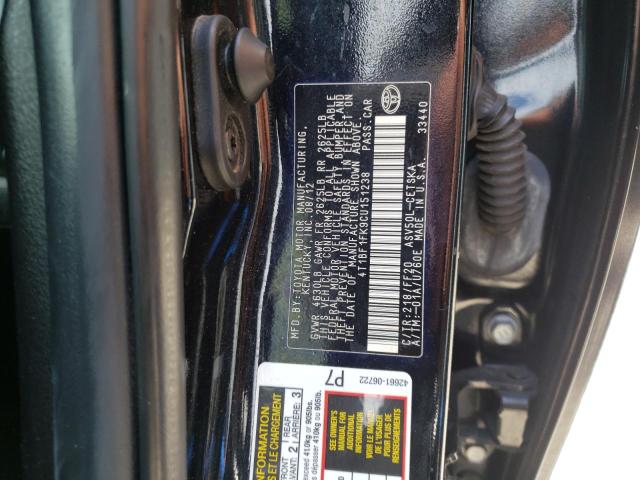 Photo 10 from auction – 2012 TOYOTA CAMRY BASE with VIN 4T1BF1FK9CU151238