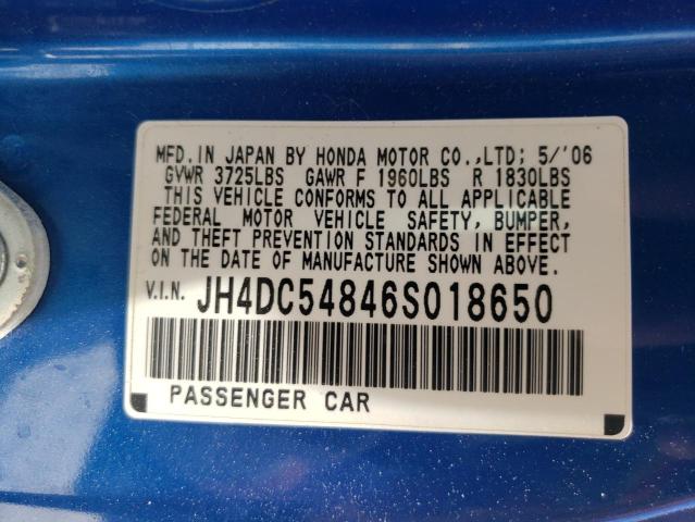 Photo 10 from auction – 2006 ACURA RSX with VIN JH4DC54846S018650