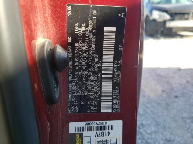 Photo 10 from auction – 2006 TOYOTA SIENNA CE with VIN 5TDZA23C36S569968