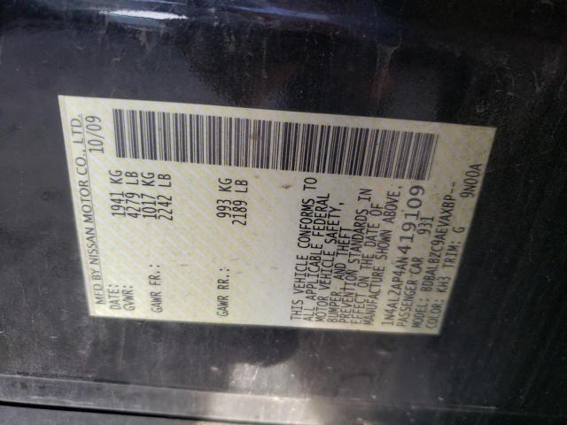 Photo 10 from auction – 2010 NISSAN ALTIMA BAS with VIN 1N4AL2AP4AN419109
