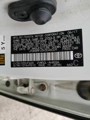 Photo 10 from auction – 2017 TOYOTA PRIUS with VIN JTDKBRFU5H3046029