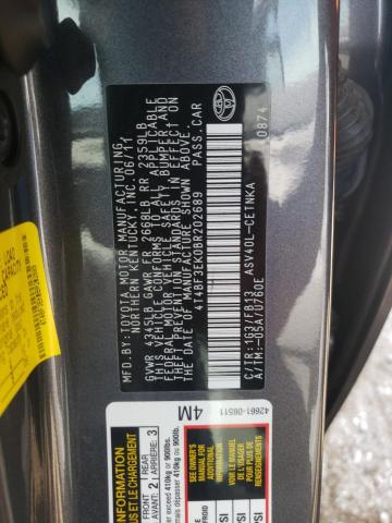 Фото 10 с аукциона – 2011 TOYOTA CAMRY BASE с VIN 4T4BF3EK0BR202689