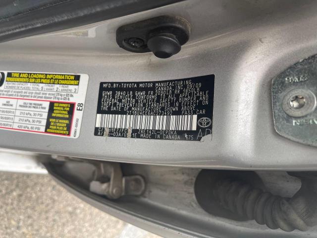Photo 10 from auction – 2010 TOYOTA COROLLA BA with VIN 2T1BU4EE6AC273492