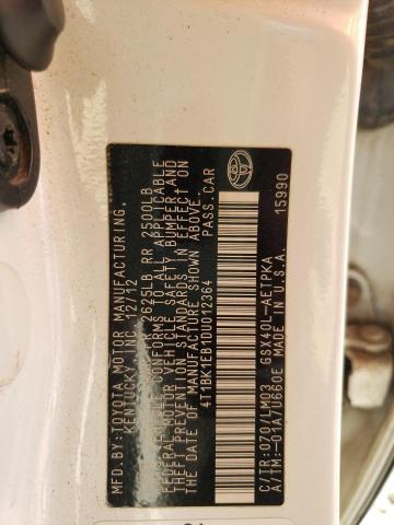 Photo 10 from auction – 2013 TOYOTA AVALON BAS with VIN 4T1BK1EB1DU012364