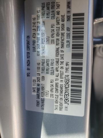 Photo 10 from auction – 2021 MAZDA CX-5 TOURI with VIN JM3KFBCMXM0345874