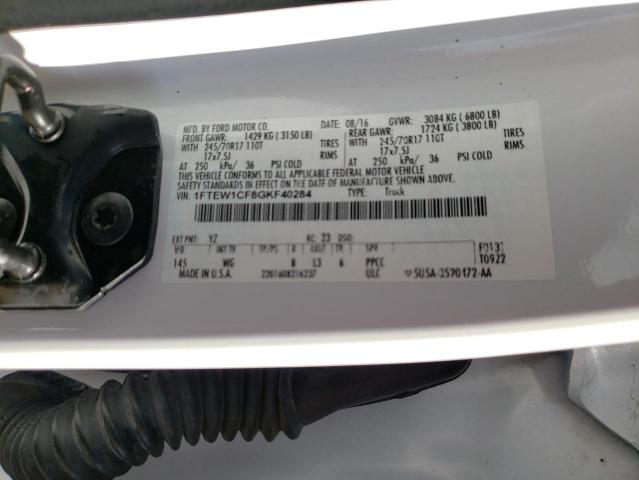Photo 10 from auction – 2016 FORD F150 SUPER with VIN 1FTEW1CF8GKF40284