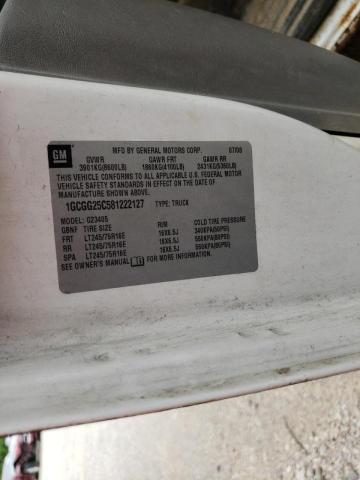 Photo 10 from auction – 2008 CHEVROLET EXPRESS G2 with VIN 1GCGG25C581222127