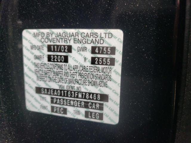 Photo 10 from auction – 2003 JAGUAR S-TYPE with VIN SAJEA01T63FM78468