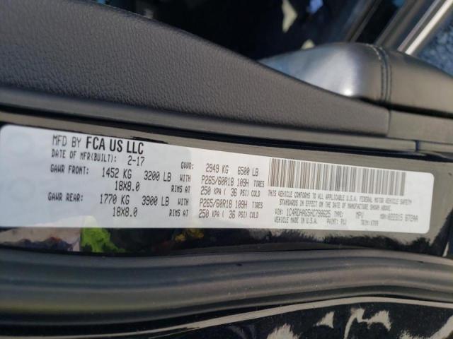 Photo 10 from auction – 2017 DODGE DURANGO SX with VIN 1C4RDHAG5HC798625