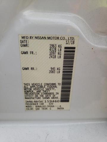 Photo 10 from auction – 2019 NISSAN ALTIMA S with VIN 1N4BL4BV5KC159460