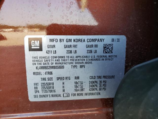 Photo 10 from auction – 2021 BUICK ENCORE GX with VIN KL4MMBS29MB050609