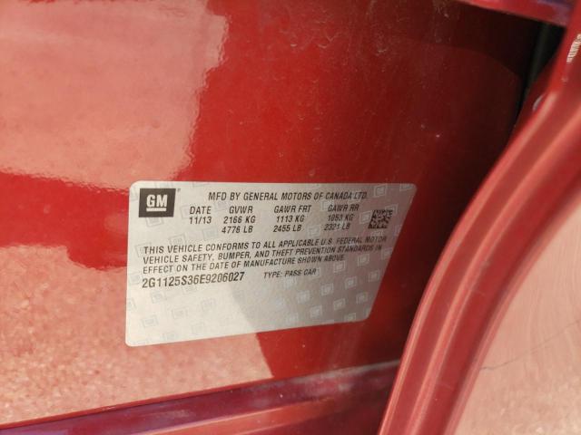 Photo 10 from auction – 2014 CHEVROLET IMPALA LT with VIN 2G1125S36E9206027