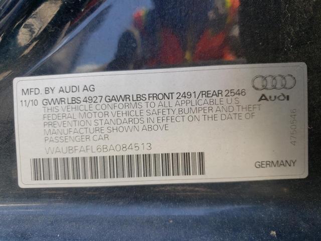 Photo 10 from auction – 2011 AUDI A4 PREMIUM with VIN WAUBFAFL6BA084513
