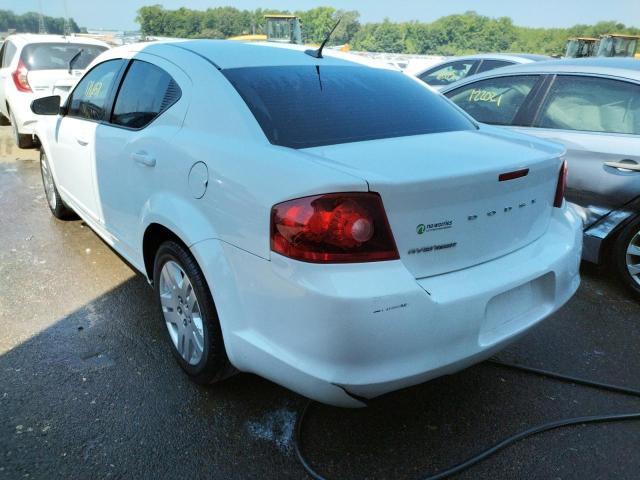 Photo 3 from auction – 2012 DODGE AVENGER SE with VIN 1C3CDZAG6CN258861