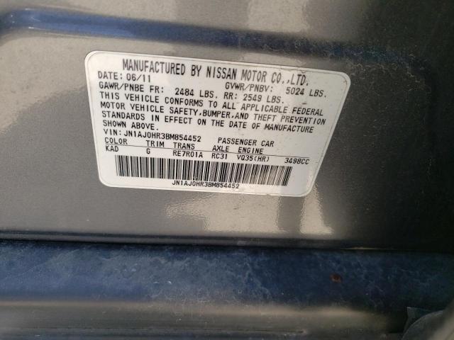 Photo 10 from auction – 2011 INFINITI EX35 BASE with VIN JN1AJ0HR3BM854452