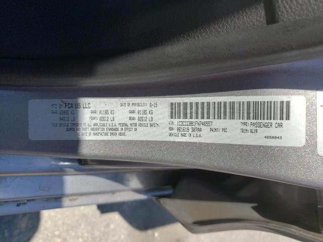 Photo 10 from auction – 2015 CHRYSLER 200 S with VIN 1C3CCCBB1FN746557