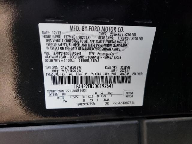 Photo 10 from auction – 2013 FORD TAURUS LIM with VIN 1FAHP2F85DG192641