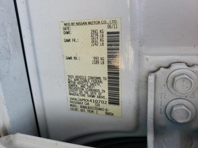 Photo 10 from auction – 2012 NISSAN ALTIMA BAS with VIN 1N4AL2AP9CN410702