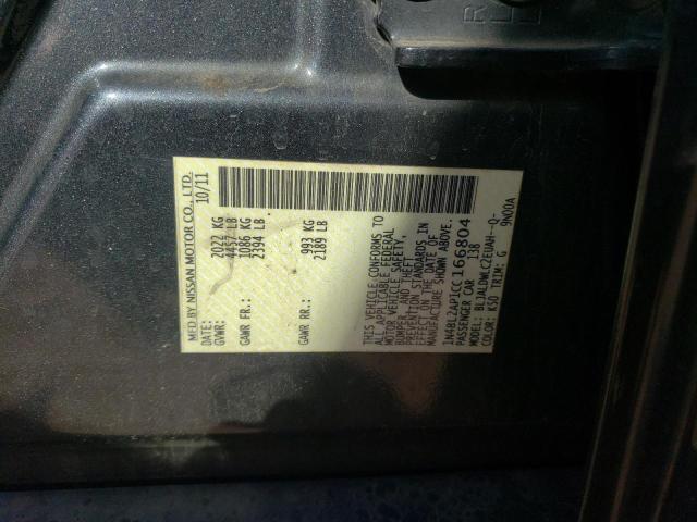 Photo 10 from auction – 2012 NISSAN ALTIMA SR with VIN 1N4BL2AP1CC166804