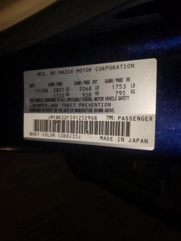 Photo 10 from auction – 2009 MAZDA 3 I with VIN JM1BK32F591252968